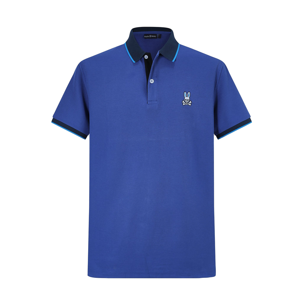 Camiseta 34595# Tipo Polo Azul Para Hombre