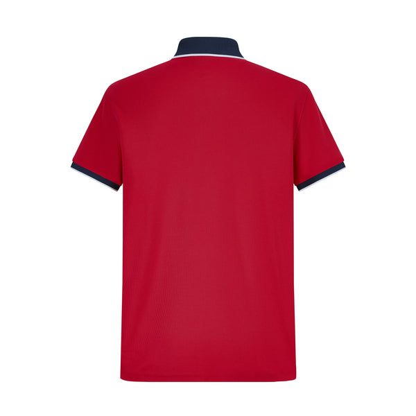 Camiseta 34595# Tipo Polo Roja Para Hombre