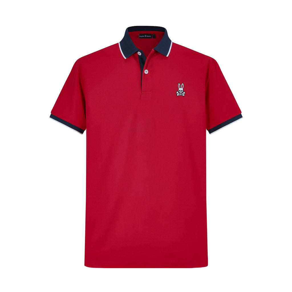 Camiseta 34595# Tipo Polo Roja Para Hombre