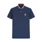 Camiseta 34594# Tipo Polo Azul Oscuro Para Hombre