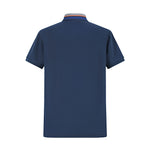 Camiseta 34594# Tipo Polo Azul Oscuro Para Hombre