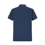 Camiseta 34594# Tipo Polo Azul Oscuro Para Hombre