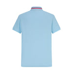 Camiseta 34594# Tipo Polo Azul Para Hombre