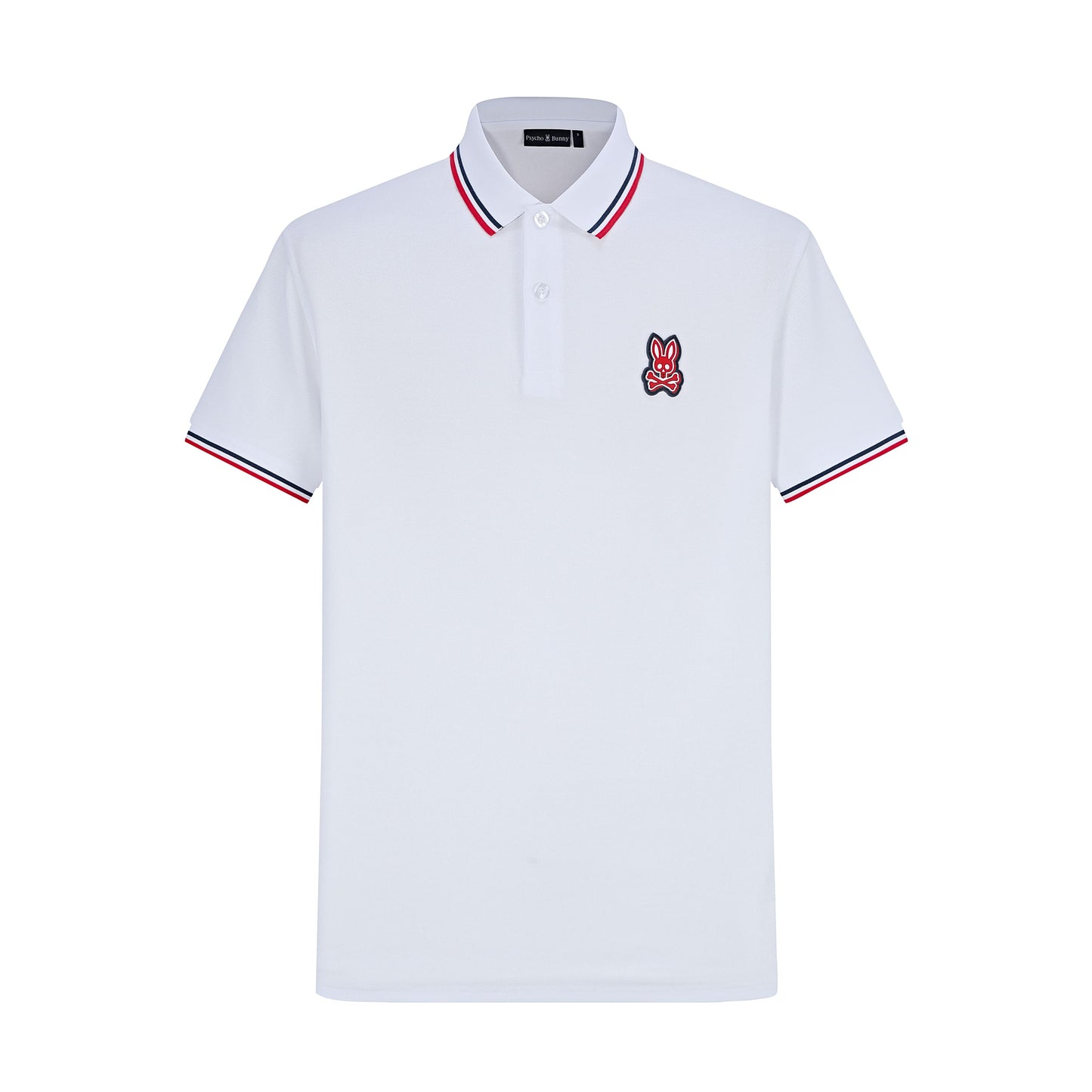 Camiseta 34592# Tipo Polo Blanca Para Hombre