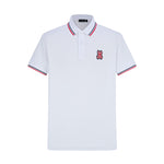 Camiseta 34592# Tipo Polo Blanca Para Hombre