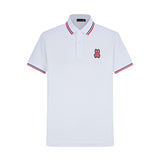 Camiseta 34592# Tipo Polo Blanca Para Hombre
