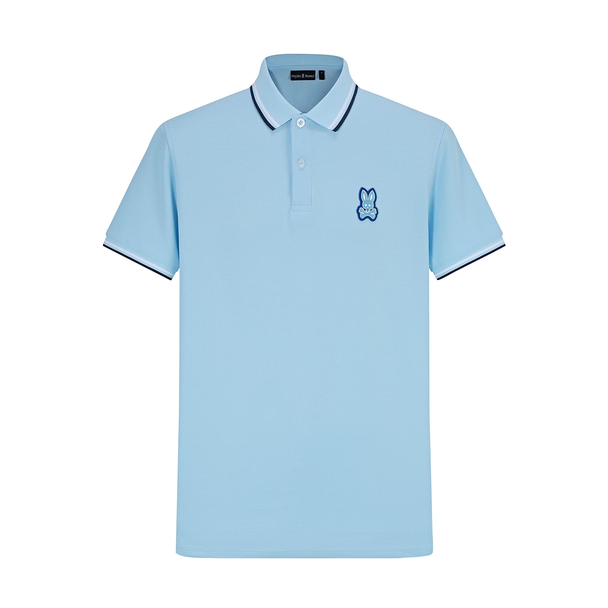 Camiseta 34592# Tipo Polo Azul Para Hombre