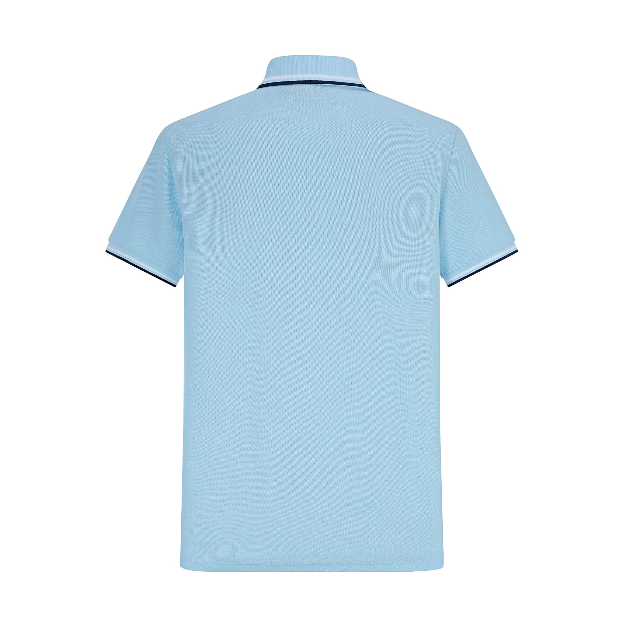 Camiseta 34592# Tipo Polo Azul Para Hombre