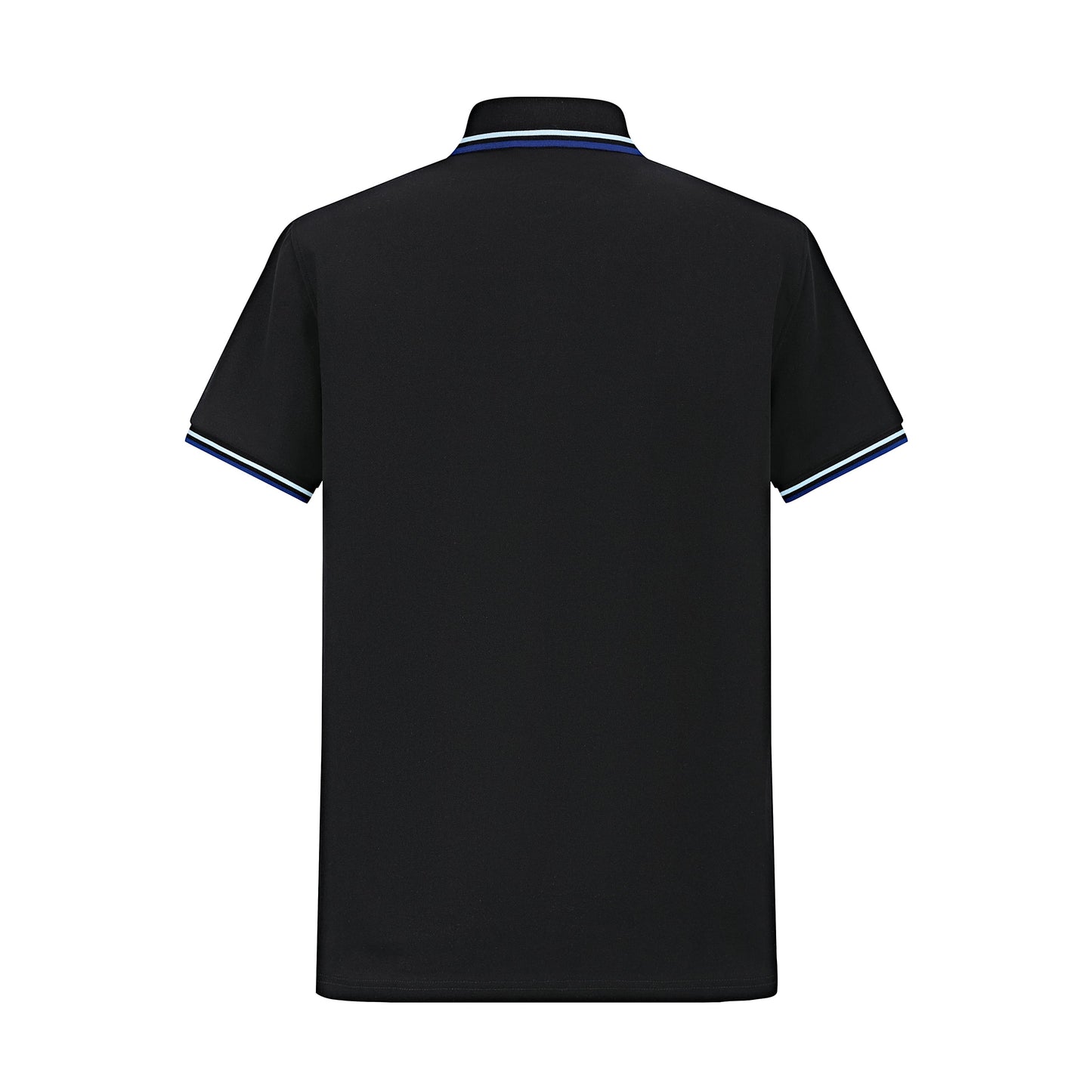 Camiseta 34592# Tipo Polo Negra Para Hombre