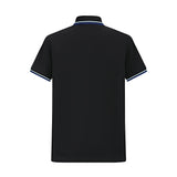 Camiseta 34592# Tipo Polo Negra Para Hombre