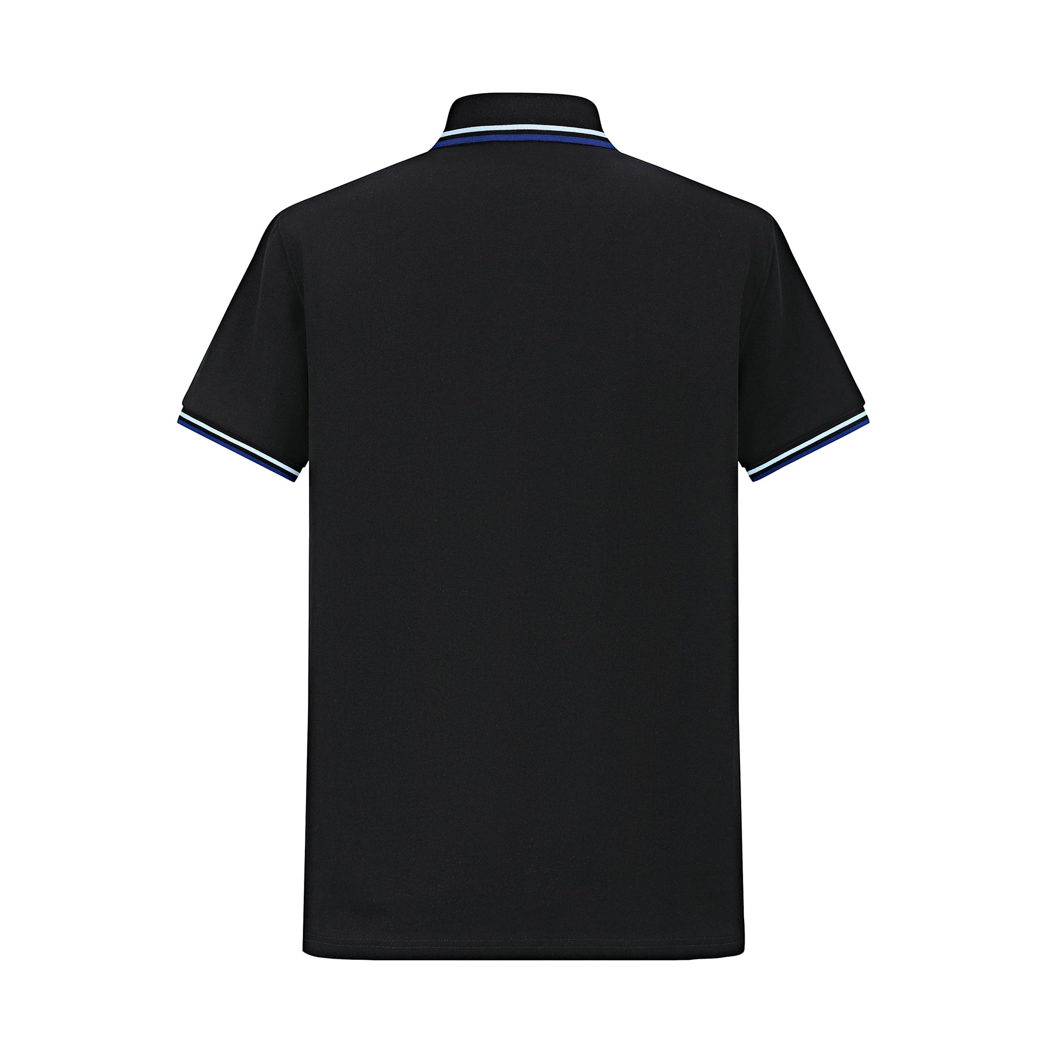 Camiseta 34592# Tipo Polo Negra Para Hombre