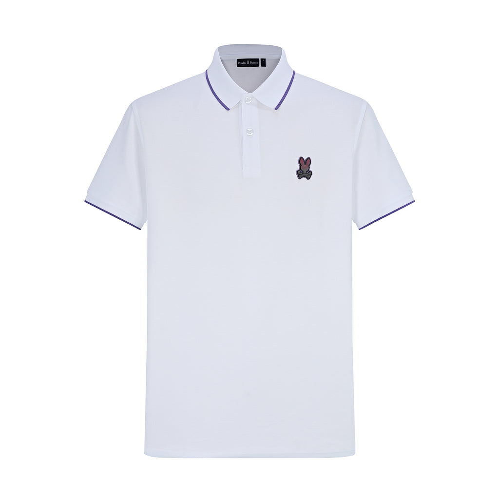 Camiseta 22362# Tipo Polo Blanca Para Hombre