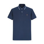 Camiseta 22362# Tipo Polo Azul Oscuro Para Hombre
