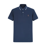 Camiseta 22362# Tipo Polo Azul Oscuro Para Hombre