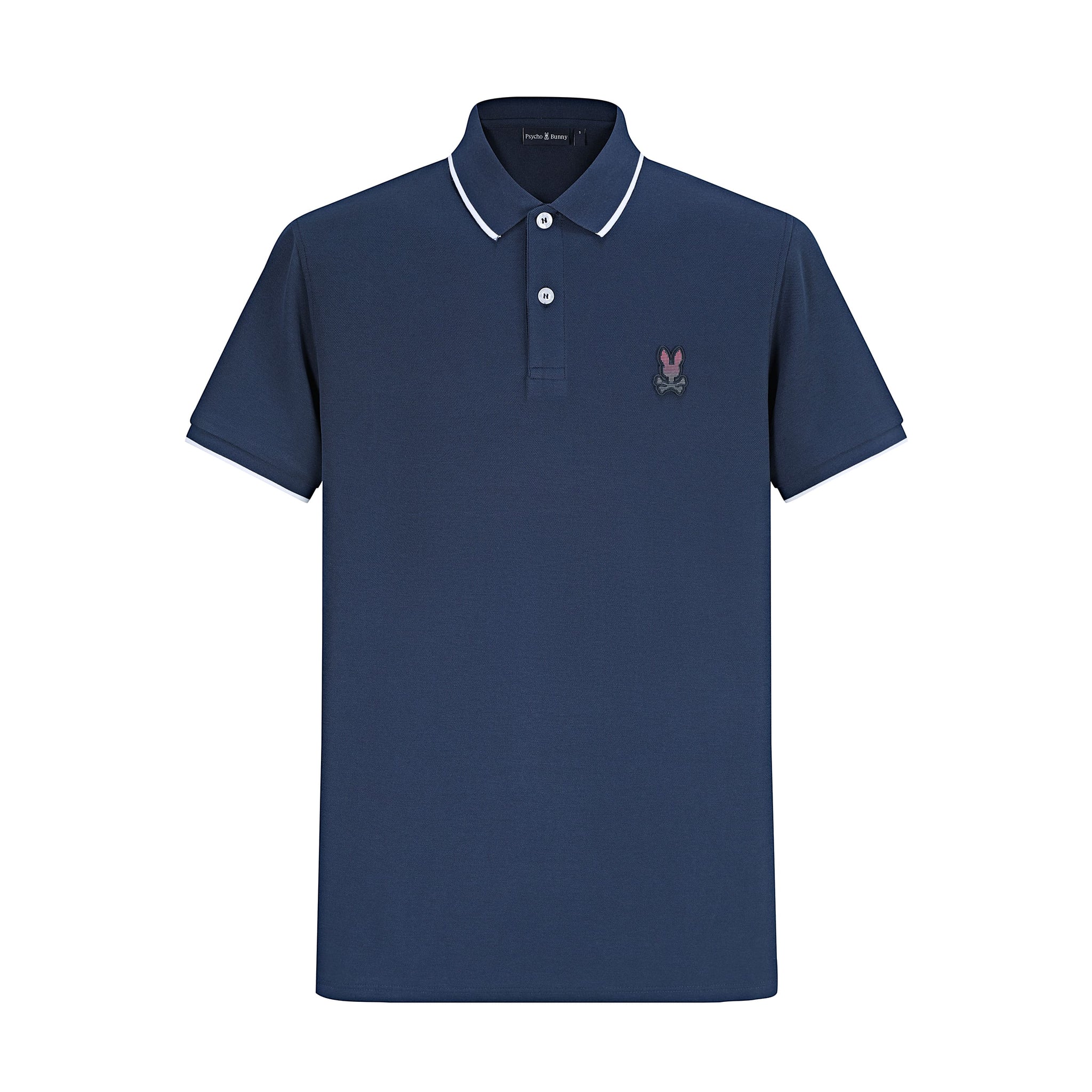 Camiseta 22362# Tipo Polo Azul Oscuro Para Hombre
