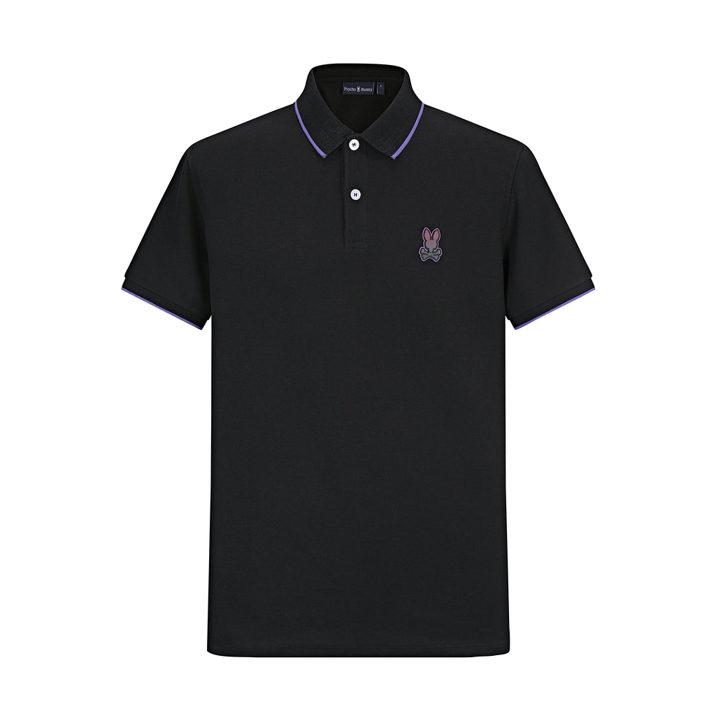 Camiseta 22362# Tipo Polo Negra Para Hombre