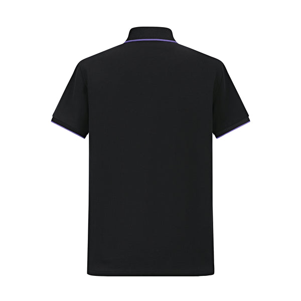 Camiseta 22362# Tipo Polo Negra Para Hombre