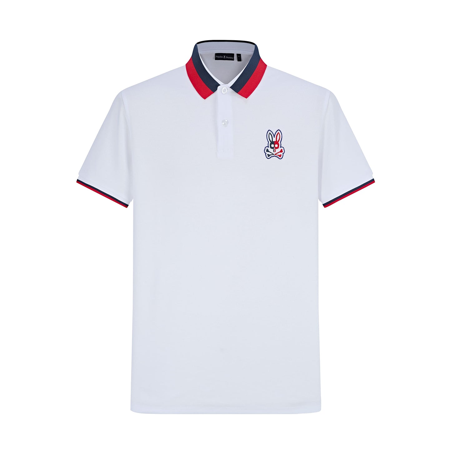 Camiseta 22465# Tipo Polo Blanca Para Hombre