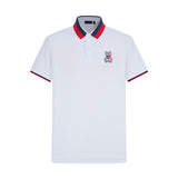 Camiseta 22465# Tipo Polo Blanca Para Hombre