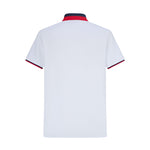 Camiseta 22465# Tipo Polo Blanca Para Hombre