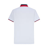 Camiseta 22465# Tipo Polo Blanca Para Hombre