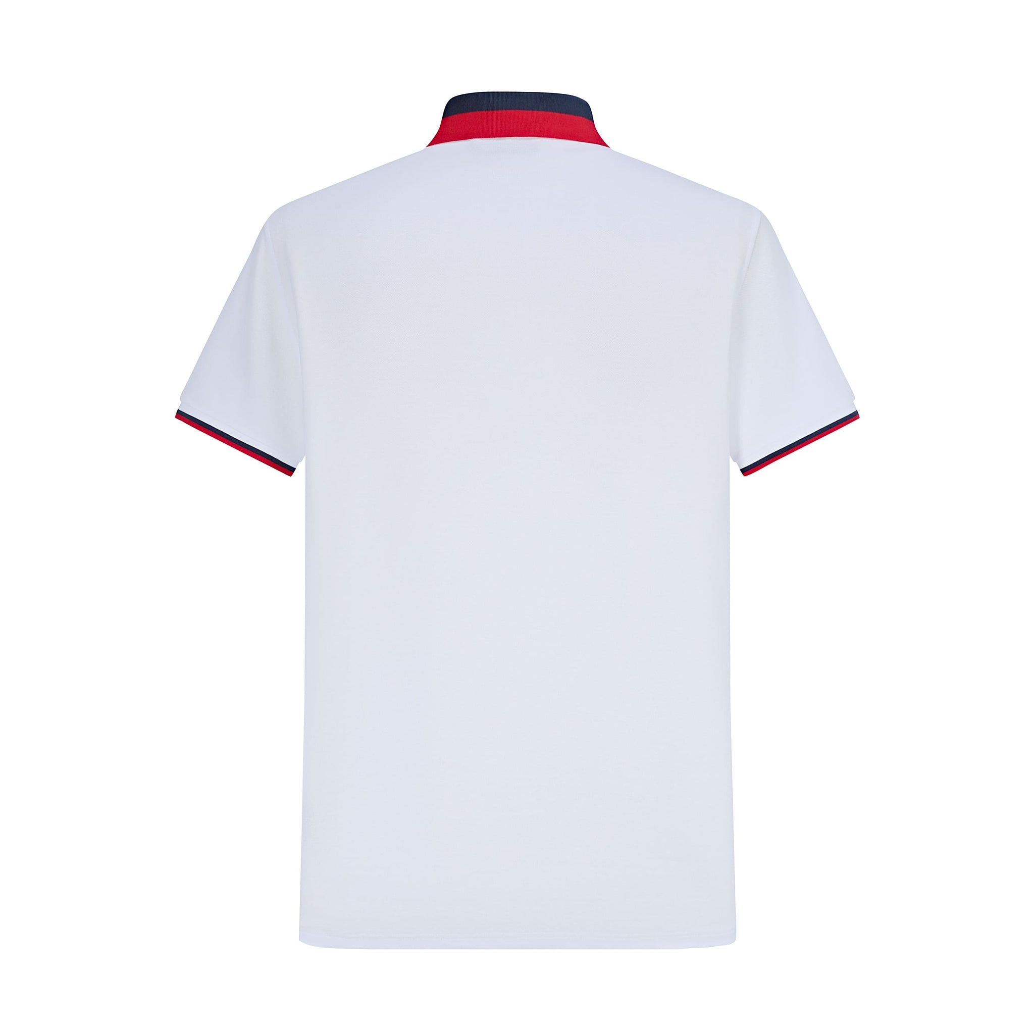 Camiseta 22465# Tipo Polo Blanca Para Hombre