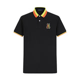 Camiseta 22465# Tipo Polo Negra Para Hombre