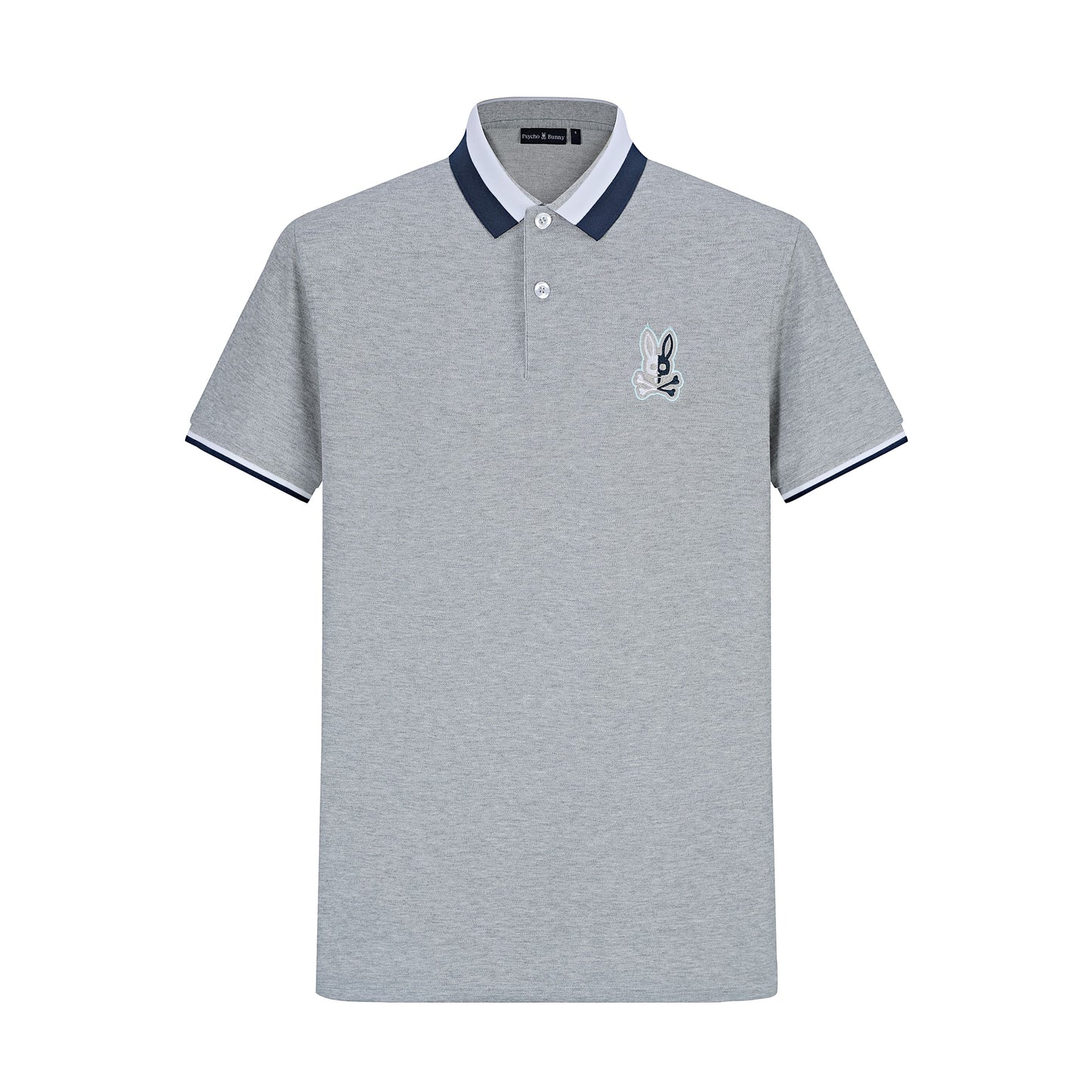 Camiseta 22465# Tipo Polo Gris Para Hombre