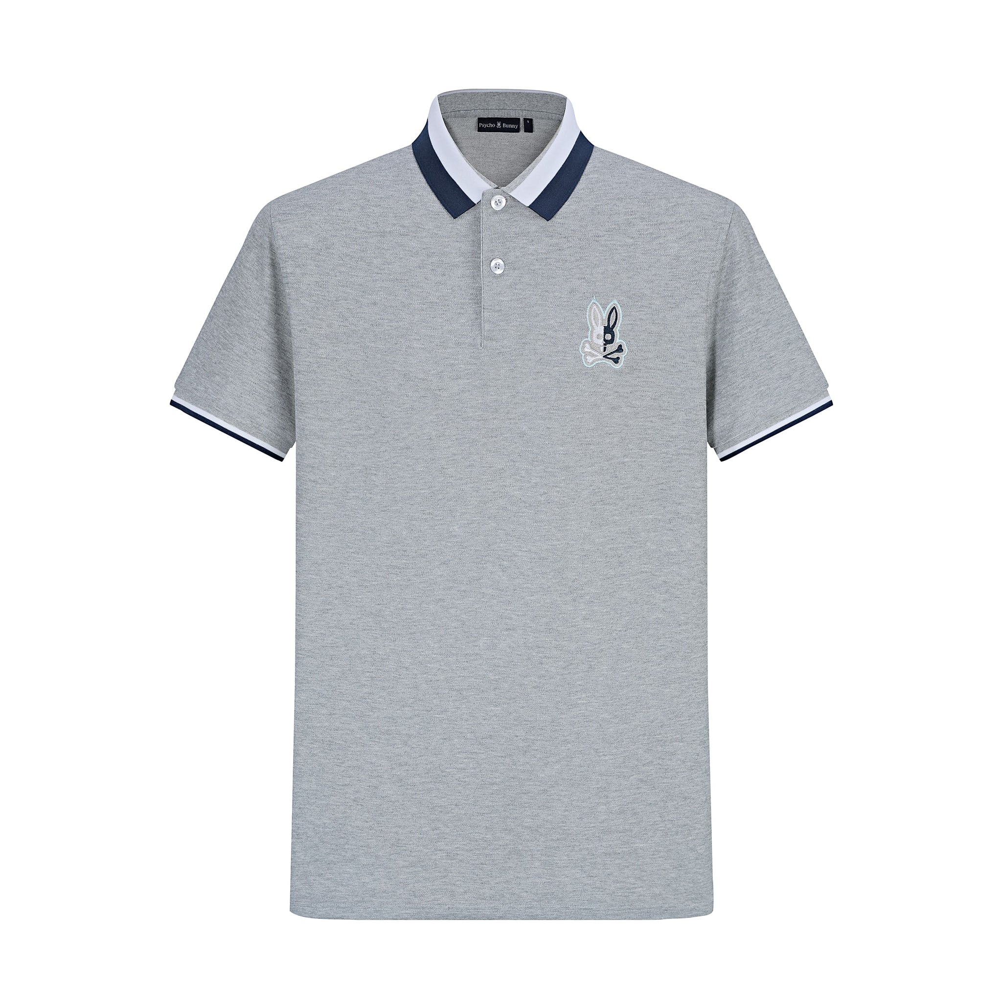 Camiseta 22465# Tipo Polo Gris Para Hombre