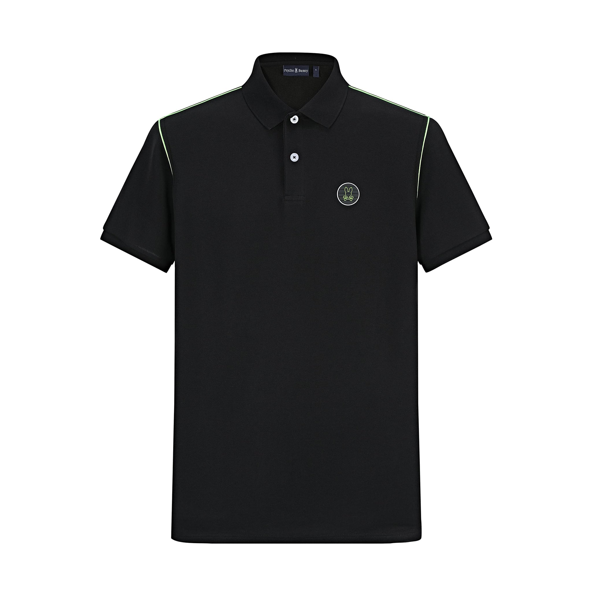 Camiseta 22364# Tipo Polo Negra Para Hombre