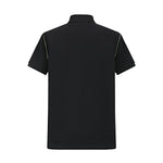Camiseta 22364# Tipo Polo Negra Para Hombre