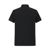 Camiseta 22364# Tipo Polo Negra Para Hombre