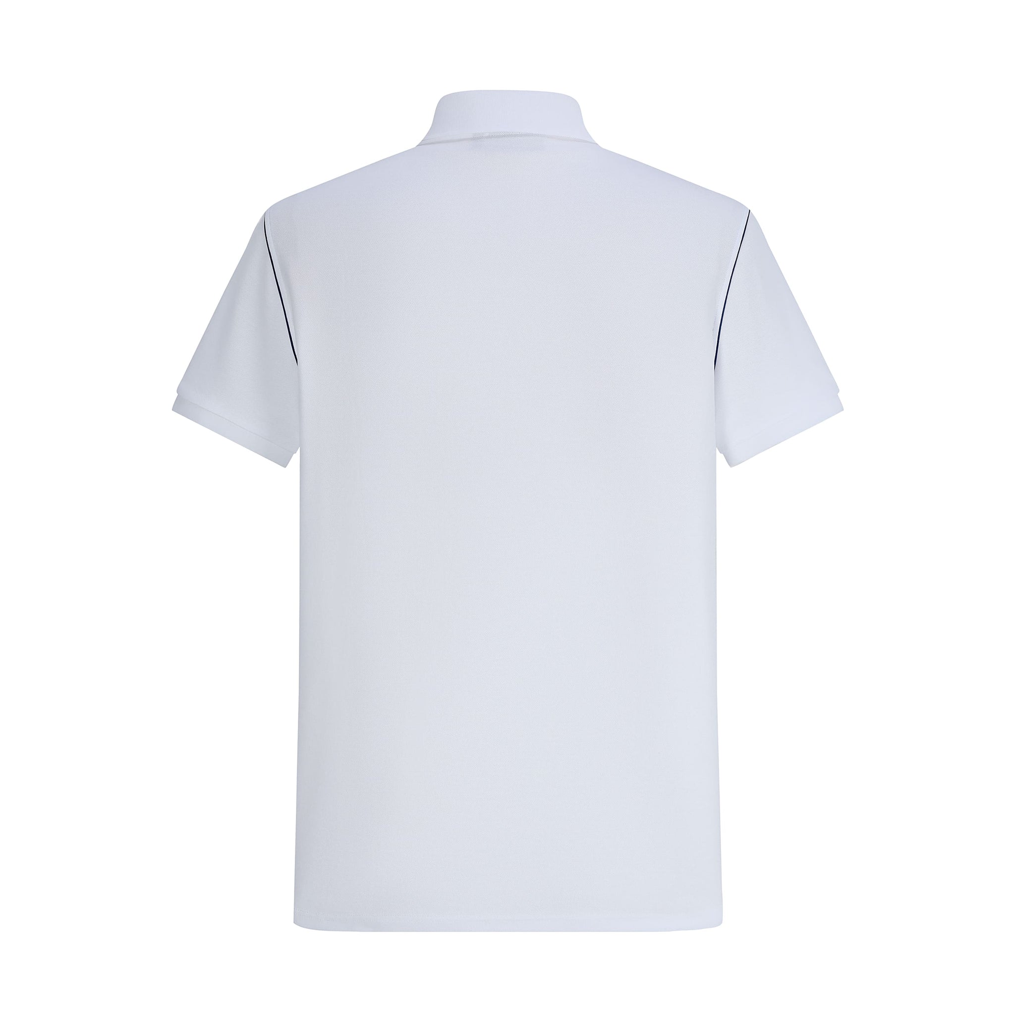 Camiseta 22364# Tipo Polo Blanca Para Hombre