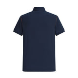 Camiseta 22364# Tipo Polo Azul Oscuro Para Hombre