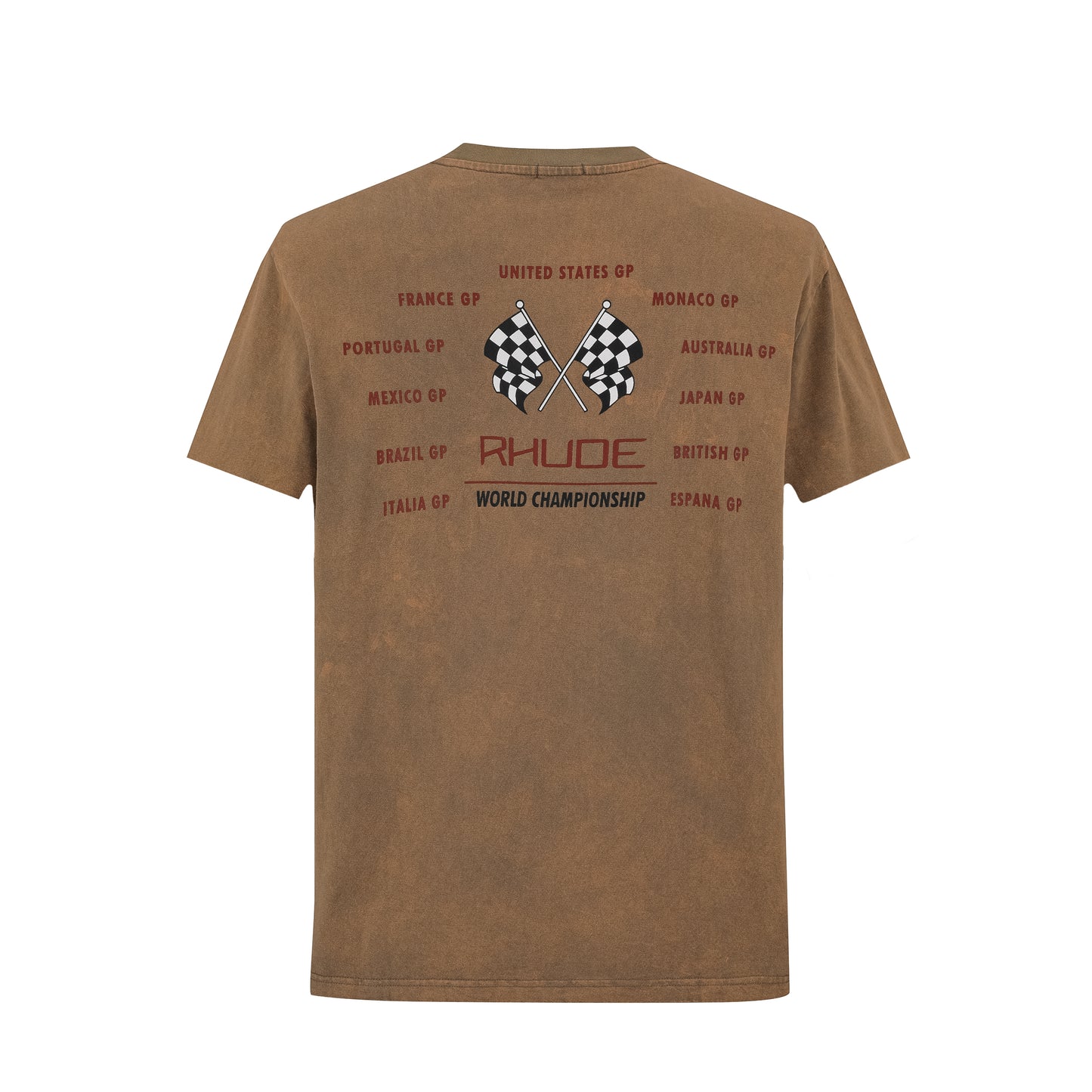 Camiseta 866510 Estampada Café Para Hombre