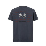 Camiseta 866510 Estampada Gris Azul Para Hombre