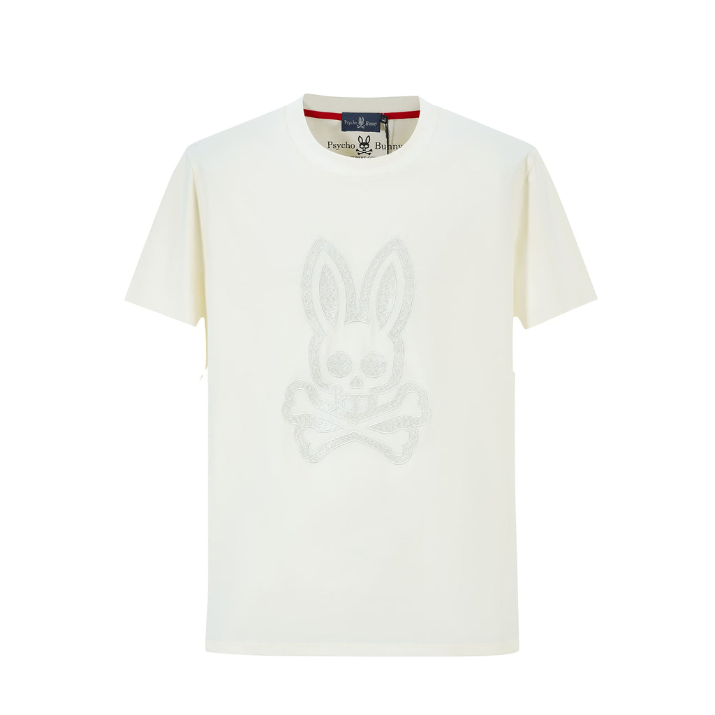 Camiseta 66633 Estampada Crema Para Hombre