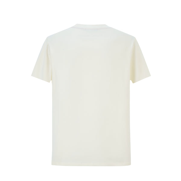 Camiseta 66640 Estampada Crema Para Hombre