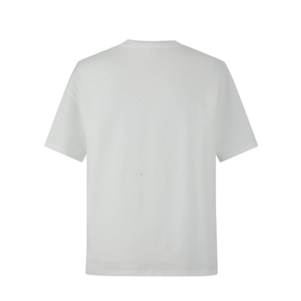 Camiseta 88552 Oversize Blanca  Para Hombre