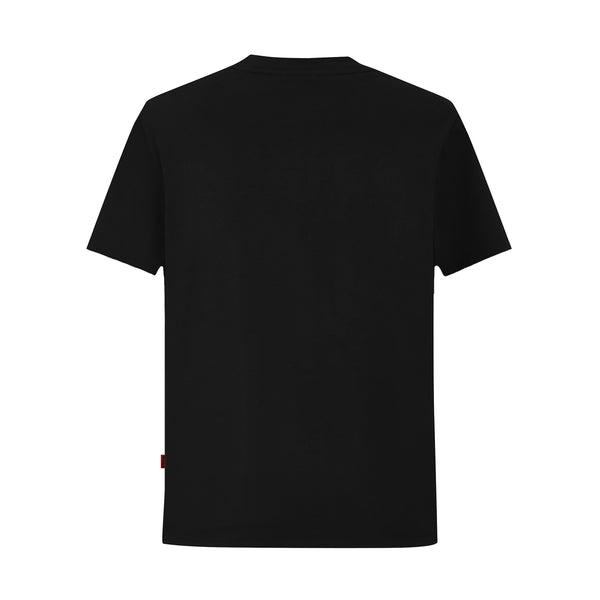 Camiseta 36031 Estampada Negra Para Hombre