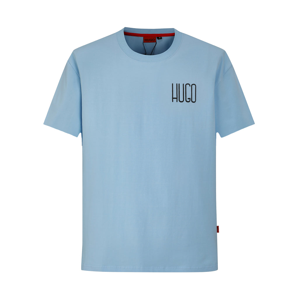 Camiseta B66001 Estampada Azul Claro Para Hombre