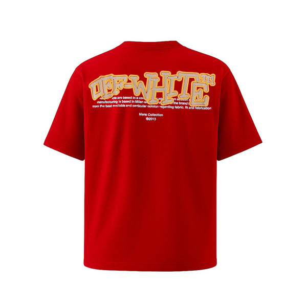 Camiseta 834027 Oversize Roja Para Hombre