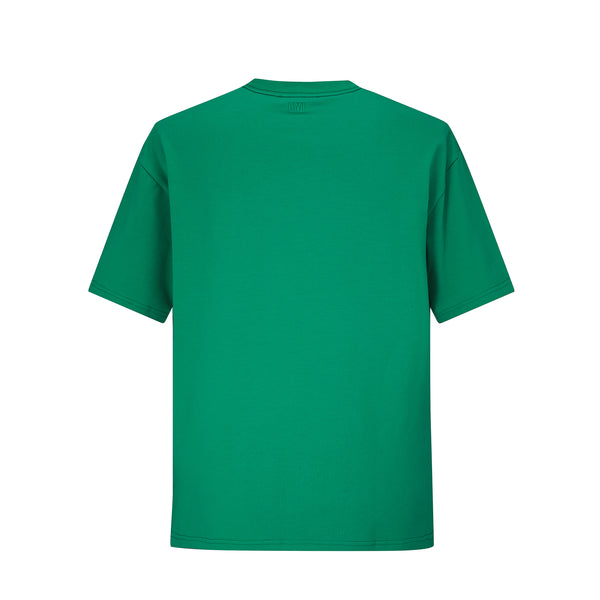 Camiseta 88050 Oversize Básica Verde Para Hombre