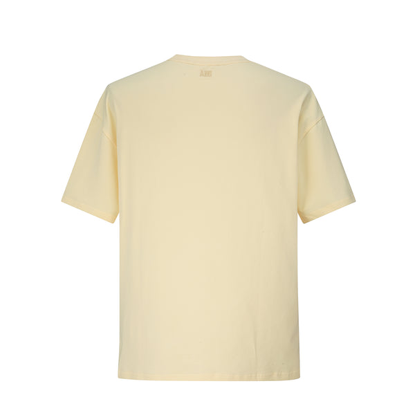 Camiseta 88050 Oversize Básica Apricot Para Hombre