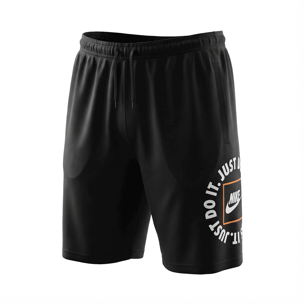 Pantaloneta Deportiva Negra Para Hombre Ref. PAN09 V2