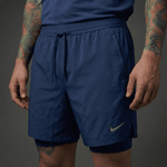 Pantaloneta Deportiva Azul Oscuro Para Hombre Ref. PAN40