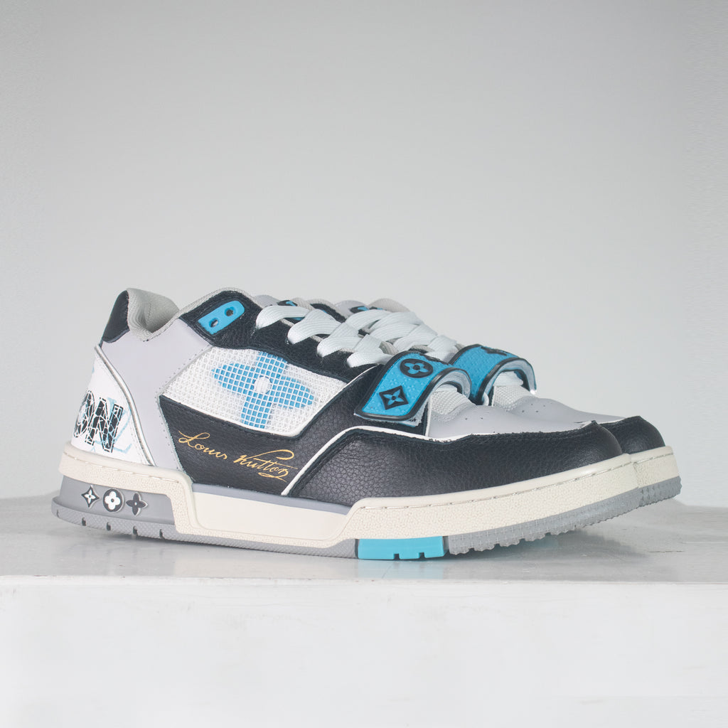 Sneakers LV Trainer Gris/Azul