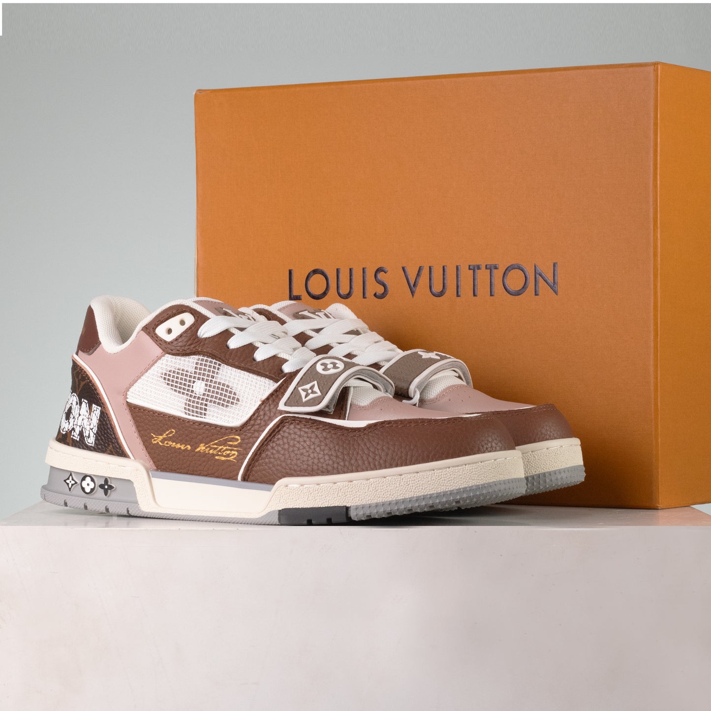 Sneakers LV Trainer Café
