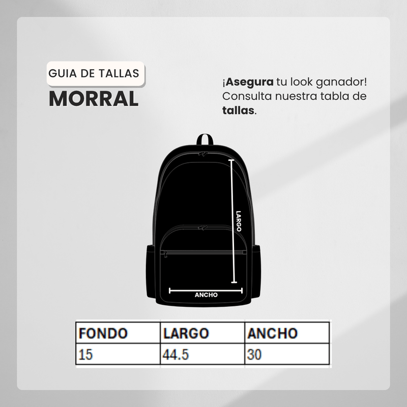 Guía de tallas para Morral NKE MOR07 Azul Oscuro
