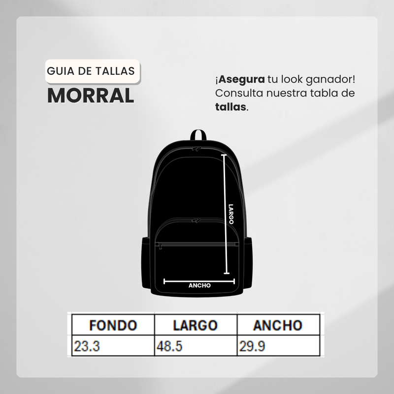 Guía de tallas para Morral NKE MOR16 Negro